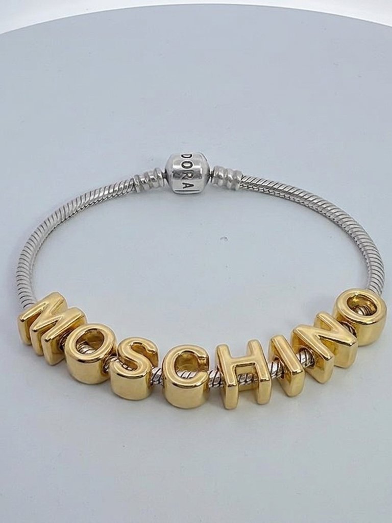 Pandora Bracelet Silver Build Luxury Name Any 8 Letters Gold Pull Through Charms
